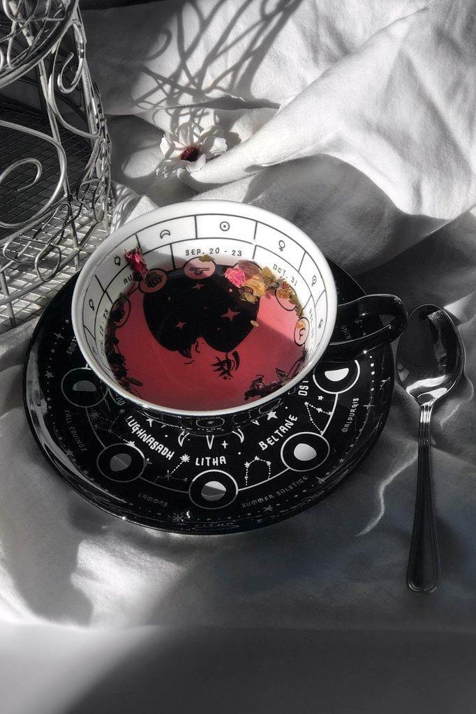 Cosmic Tea Cup & Saucer - housewares - VampireFreaks - Killstar