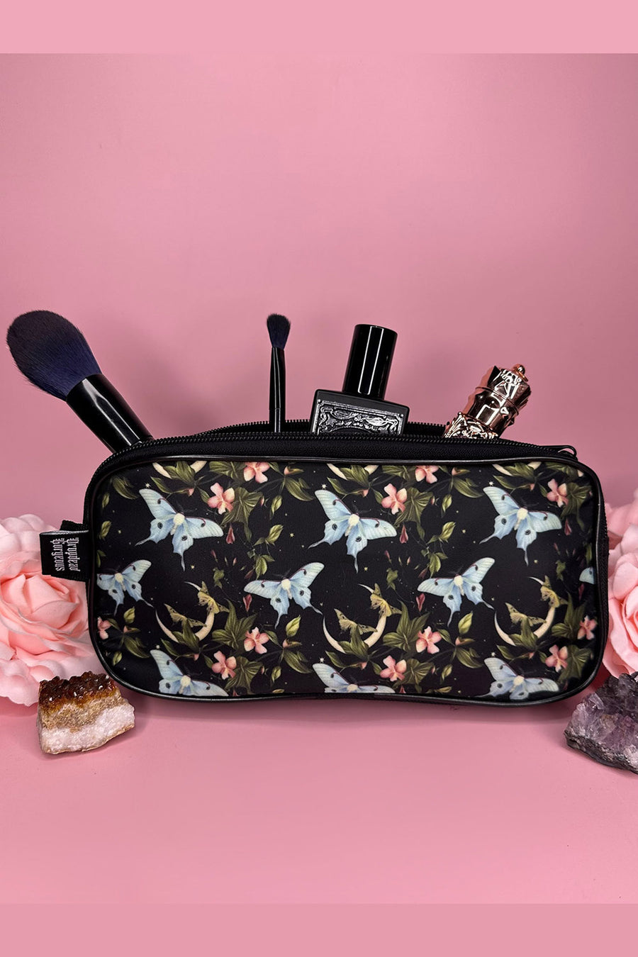 dark cottagecore toiletry bag for travel