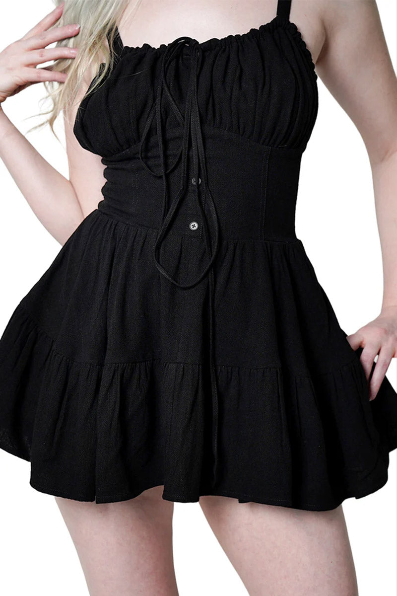 womens short cottagecore dress 