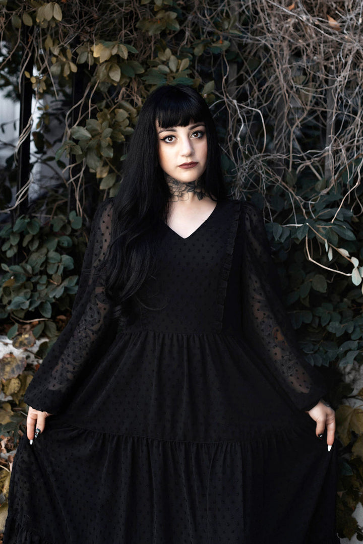 lively ghosts balloon sleeve dress