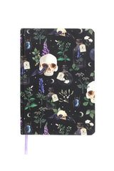 gothic cottagecore dark skull notebook