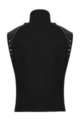 high collar military goth waistcoat