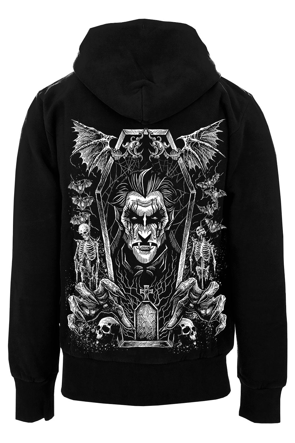 Count Dracula Hoodie [Zipper or Pullover] - mens outerwear - VampireFreaks - VampireFreaks