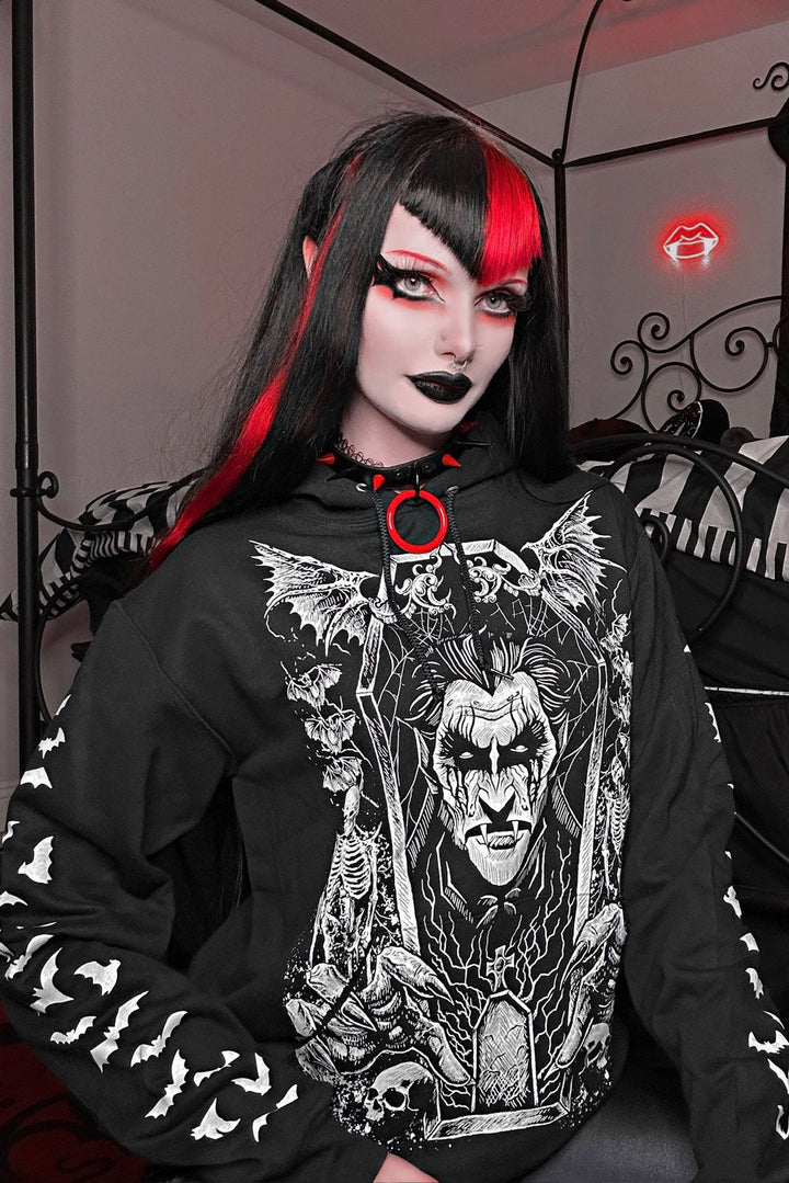 Count Dracula Hoodie [Zipper or Pullover] - mens outerwear - VampireFreaks - VampireFreaks