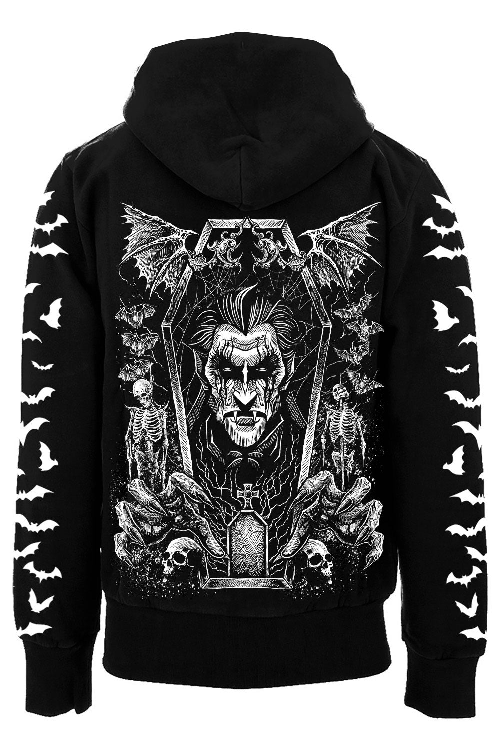 Count Dracula Hoodie [Zipper or Pullover] - mens outerwear - VampireFreaks - VampireFreaks