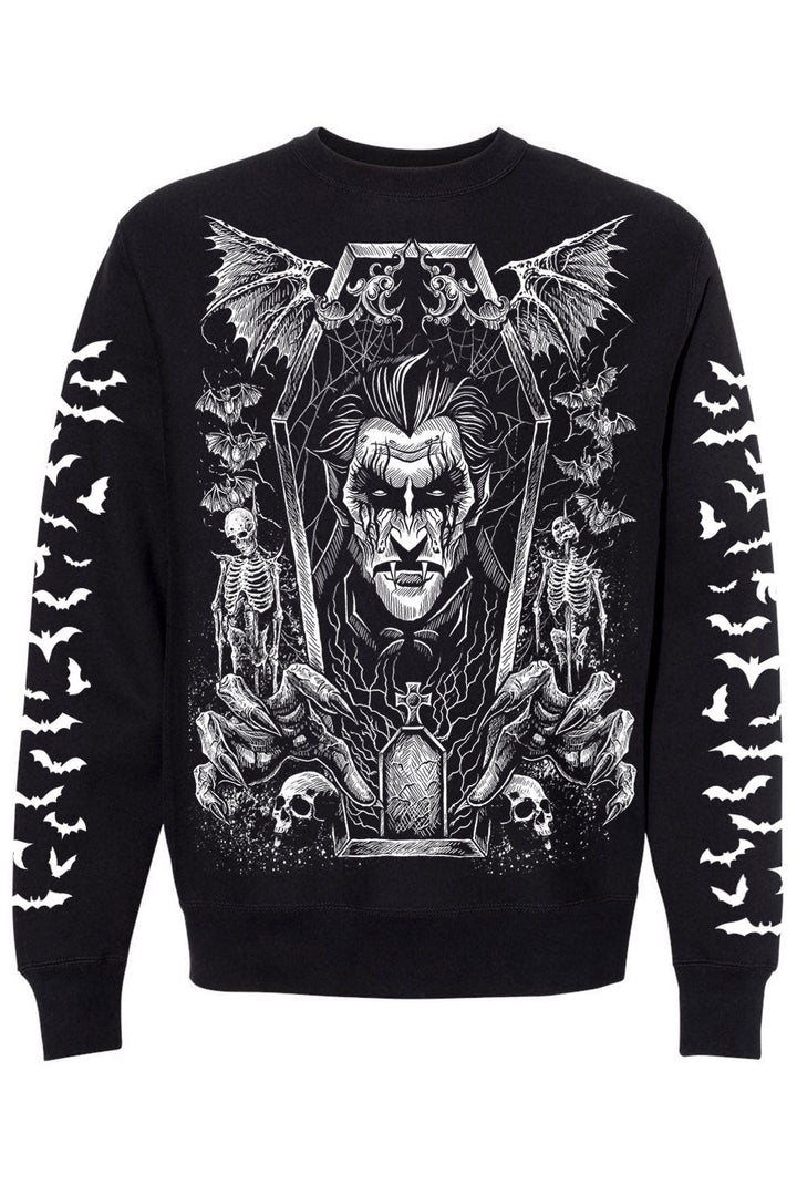 Count Dracula Sweatshirt - mens outerwear - VampireFreaks - VampireFreaks