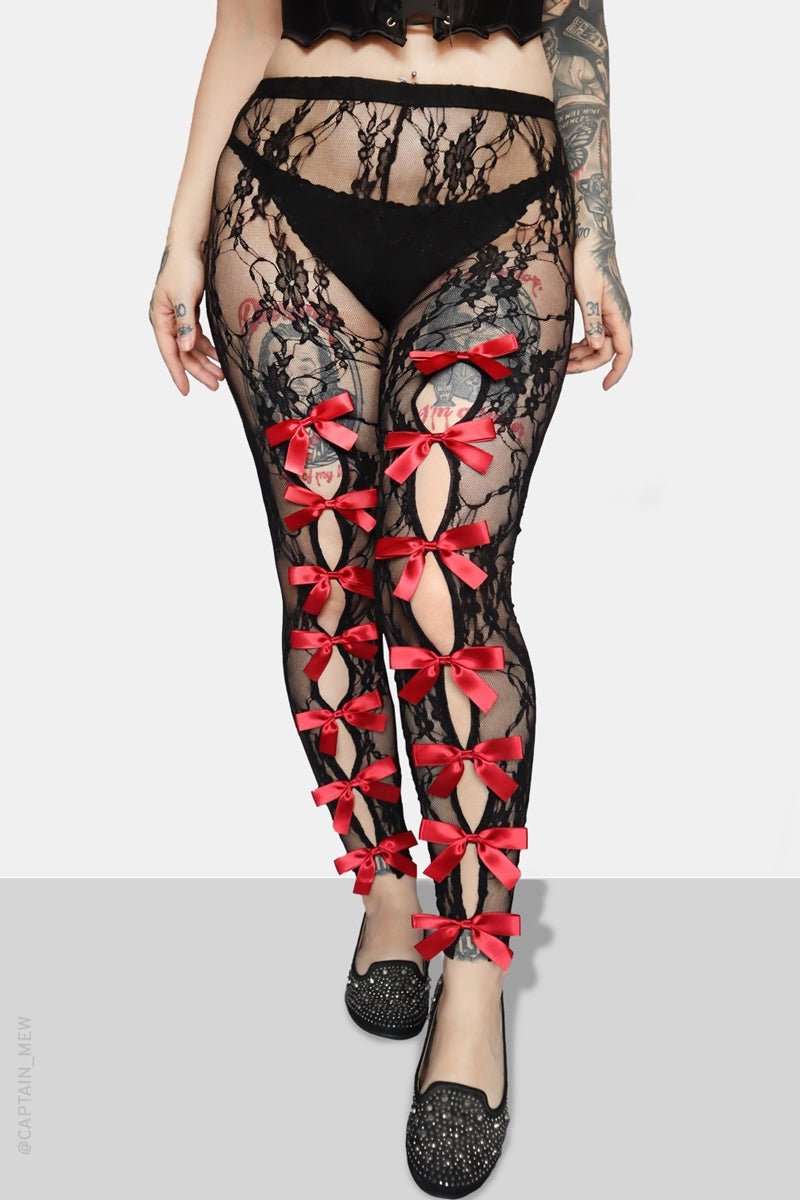 Countess Leggings - womens bottoms - VampireFreaks - Forest Ink