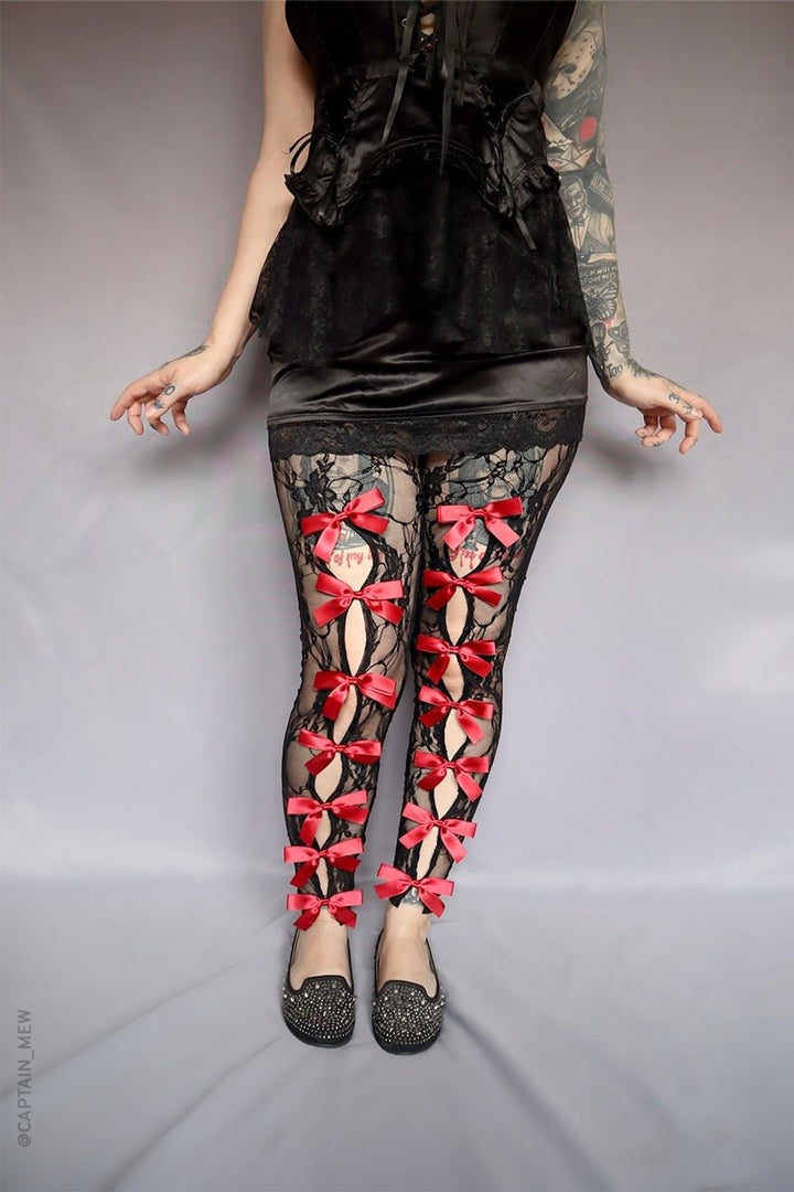 Countess Leggings - womens bottoms - VampireFreaks - Forest Ink