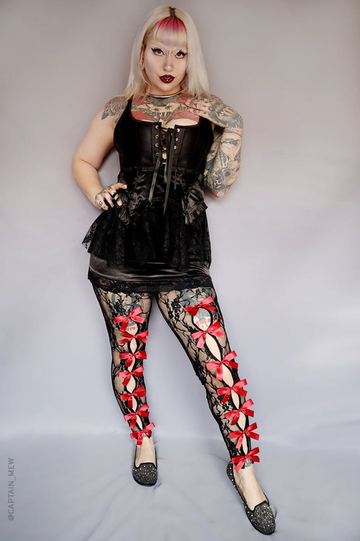 Countess Leggings - womens bottoms - VampireFreaks - Forest Ink