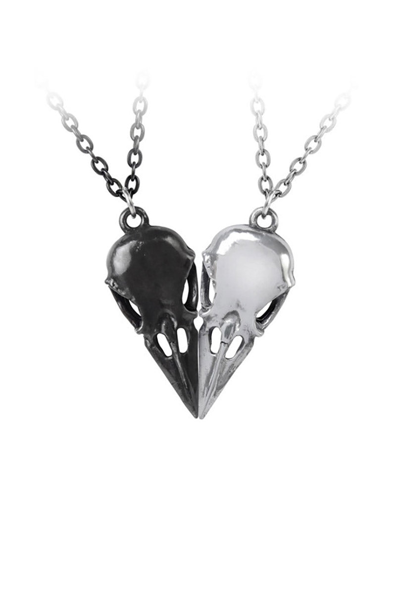 raven skull necklaces