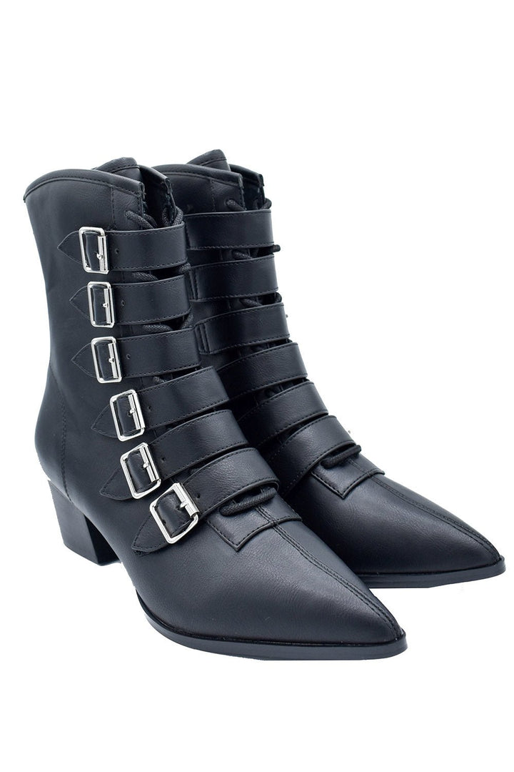 Coven Boots [BLACK] - womens shoes - VampireFreaks - Strangecvlt