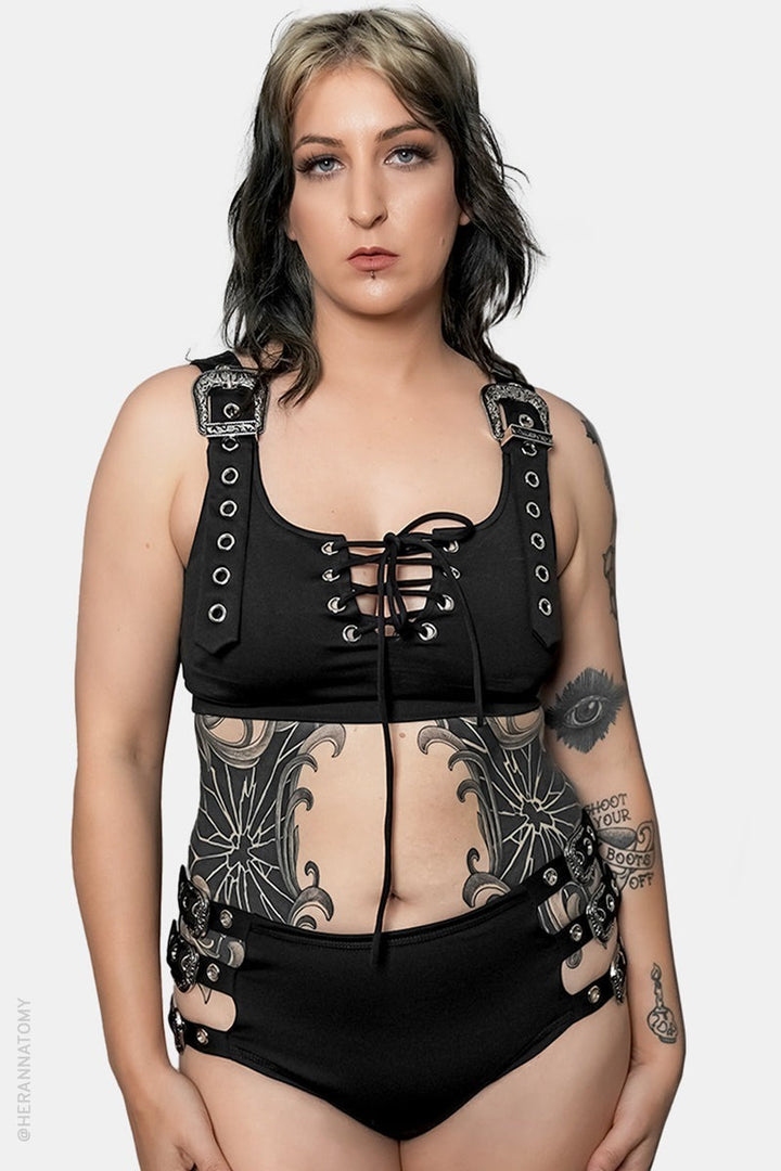 western goth swimsuit set