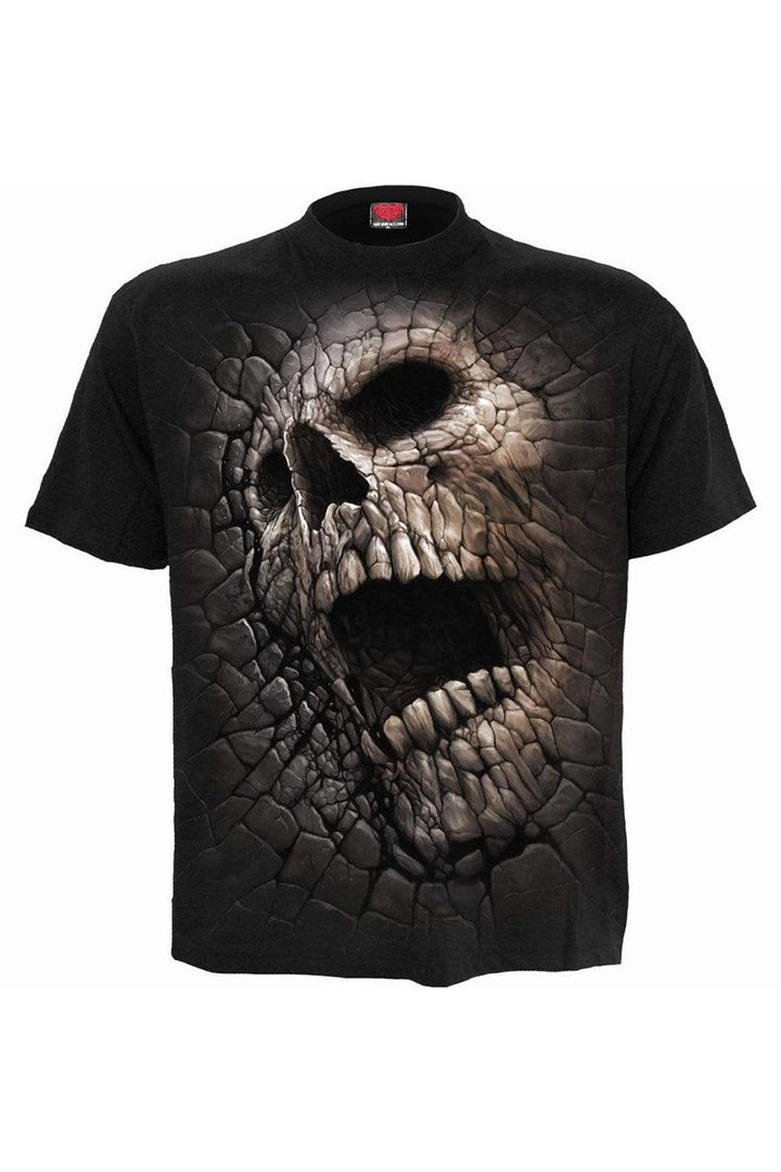 Cracking Up T-Shirt [Black] - graphic t-shirt - VampireFreaks - Spiral