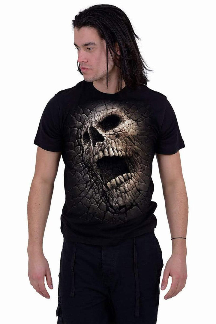 Cracking Up T-Shirt [Black] - graphic t-shirt - VampireFreaks - Spiral