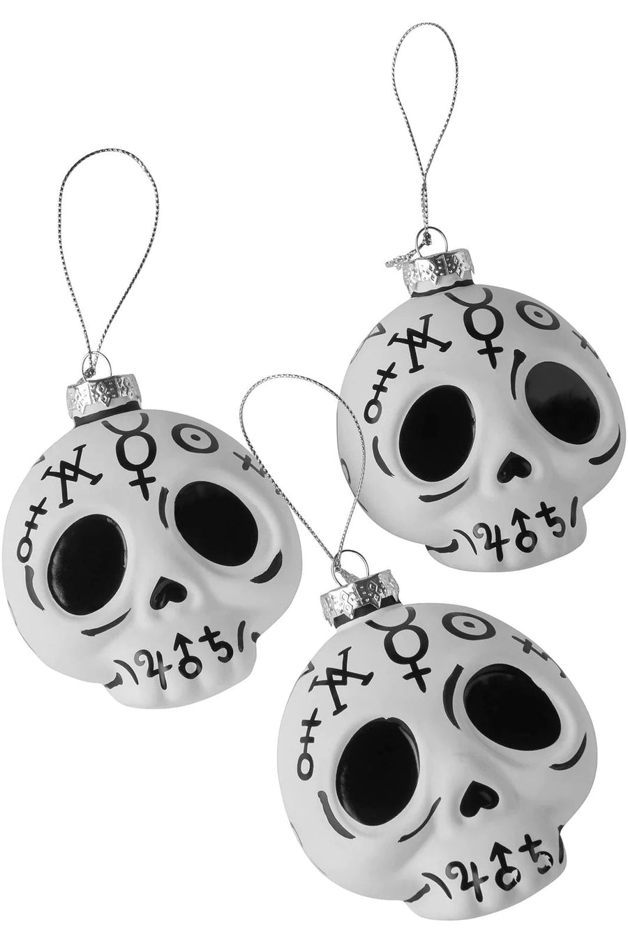 Cranium Glass Ornaments - housewares - VampireFreaks - Killstar