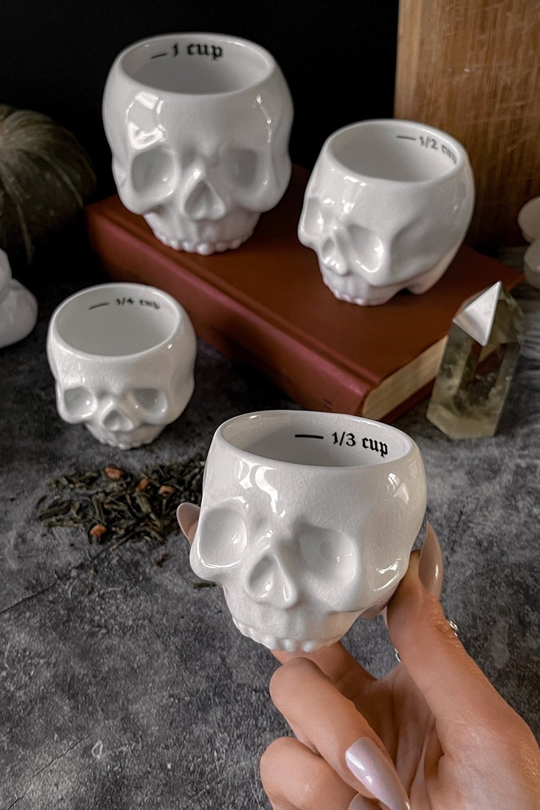 Cranium Measuring Cups - housewares - VampireFreaks - Killstar