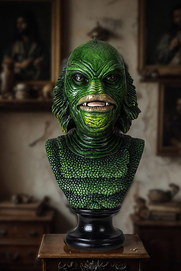 resin creature from the black lagoon horror movie sculpture bust