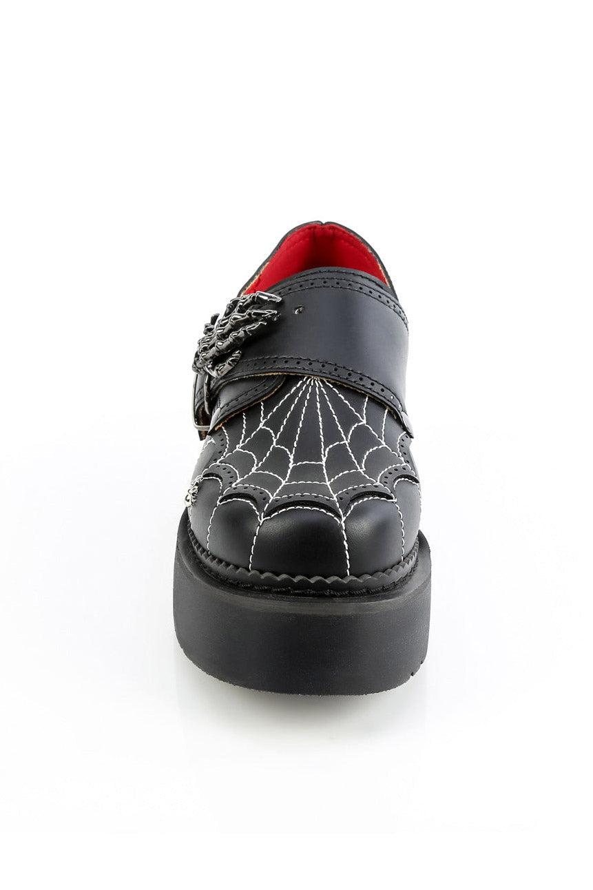 spiderweb stitched embroidered womens shoes