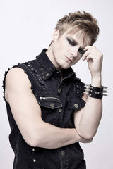 Creeping Death Punk Vest - mens tops - VampireFreaks - Devil Fashion