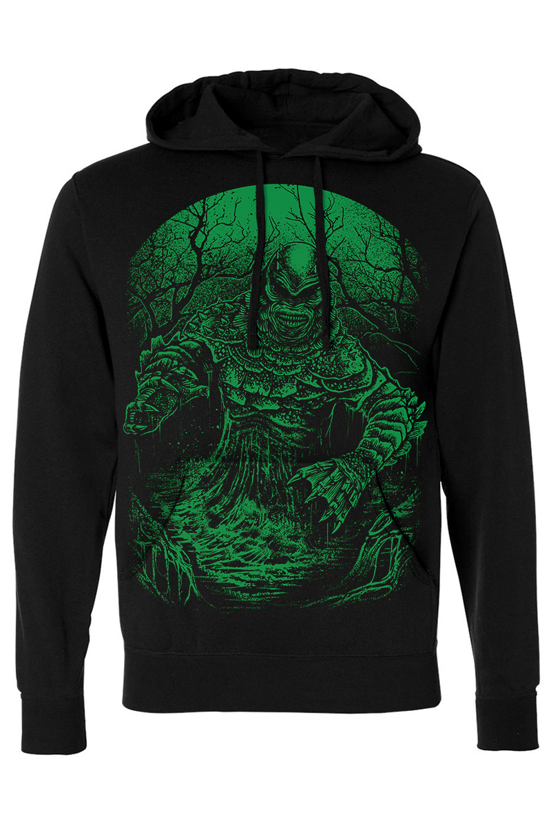 Creepture from the Black Lagoon Hoodie [Zipper or Pullover] - mens outerwear - VampireFreaks - VampireFreaks