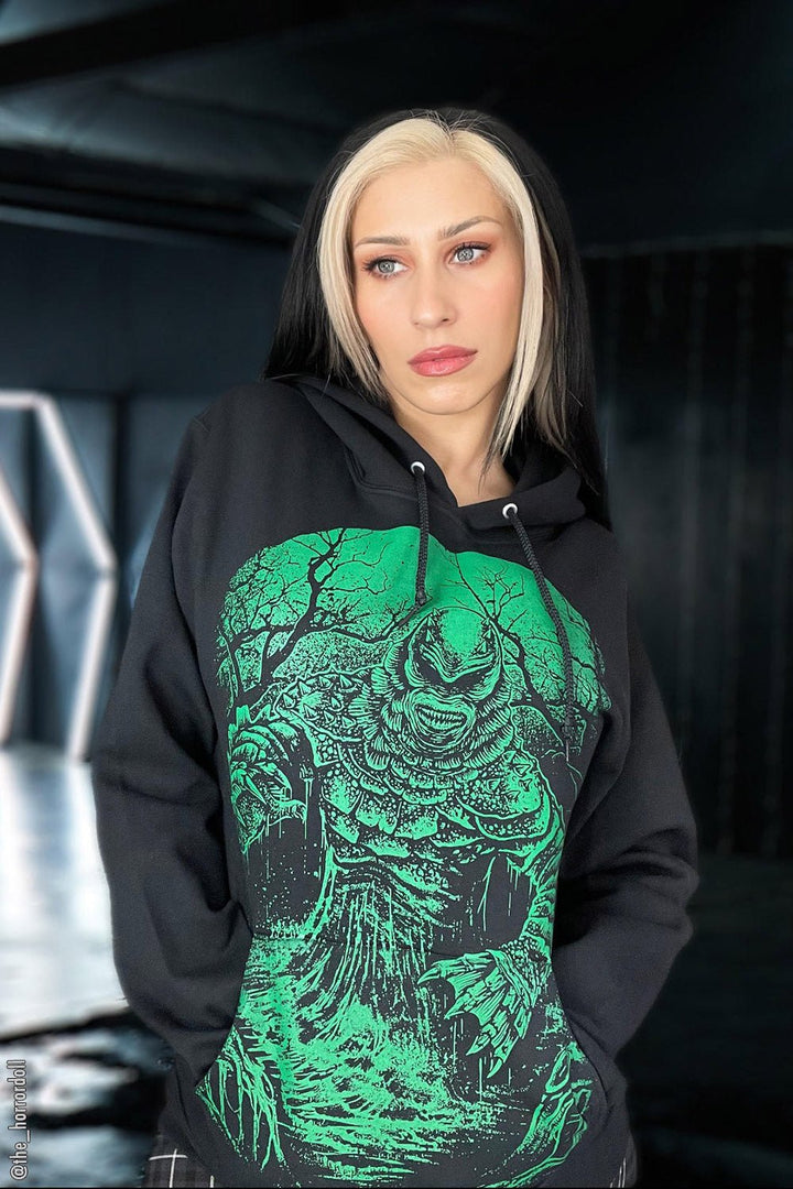 Creepture from the Black Lagoon Hoodie [Zipper or Pullover] - mens outerwear - VampireFreaks - VampireFreaks