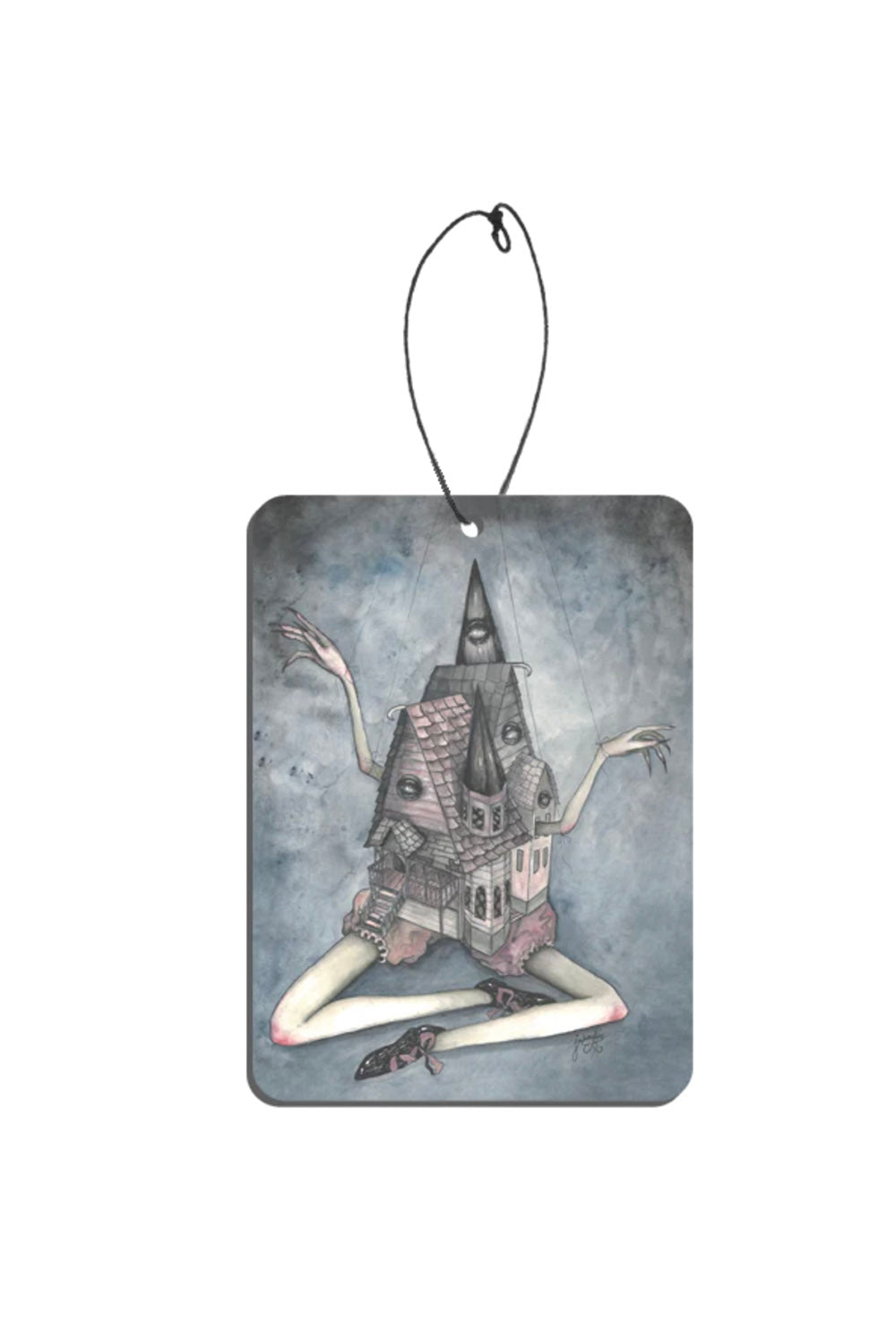 spooky car air freshener with vanilla scent
