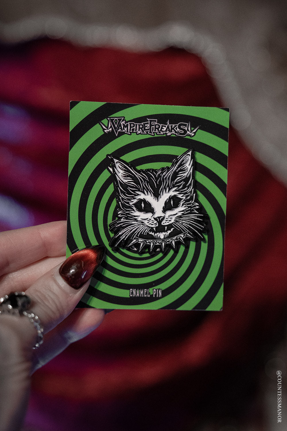 Punk Rock Kitty Enamel Pin