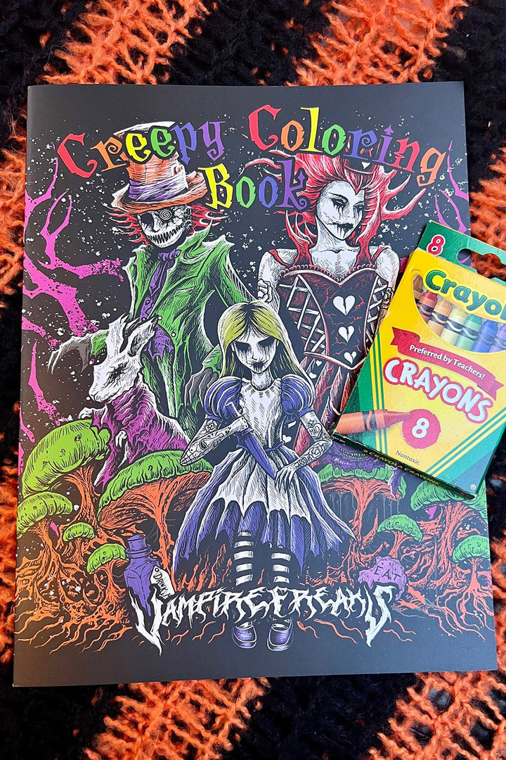 Creepy Coloring Book - stationery - VampireFreaks - VampireFreaks