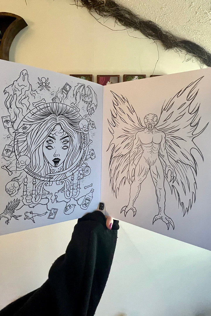 Creepy Coloring Book - stationery - VampireFreaks - VampireFreaks