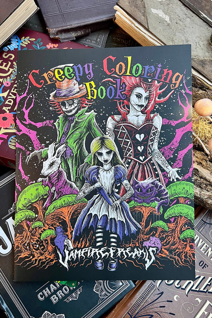 Creepy Coloring Book - stationery - VampireFreaks - VampireFreaks