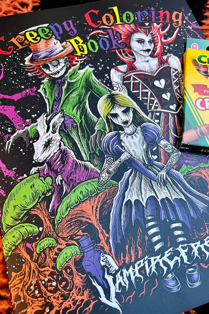 Creepy Coloring Book - stationery - VampireFreaks - VampireFreaks