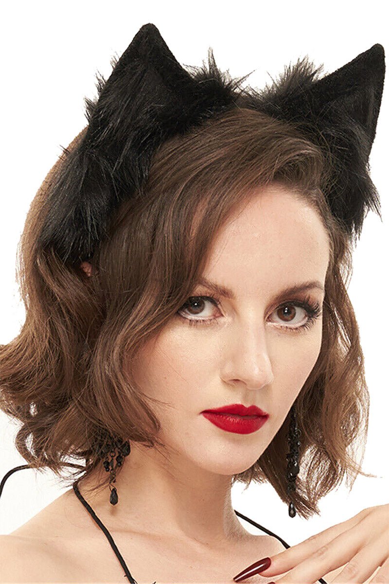 Creepy Cosplay Kitty Headband - hats & scarves & headwear - VampireFreaks - Devil Fashion