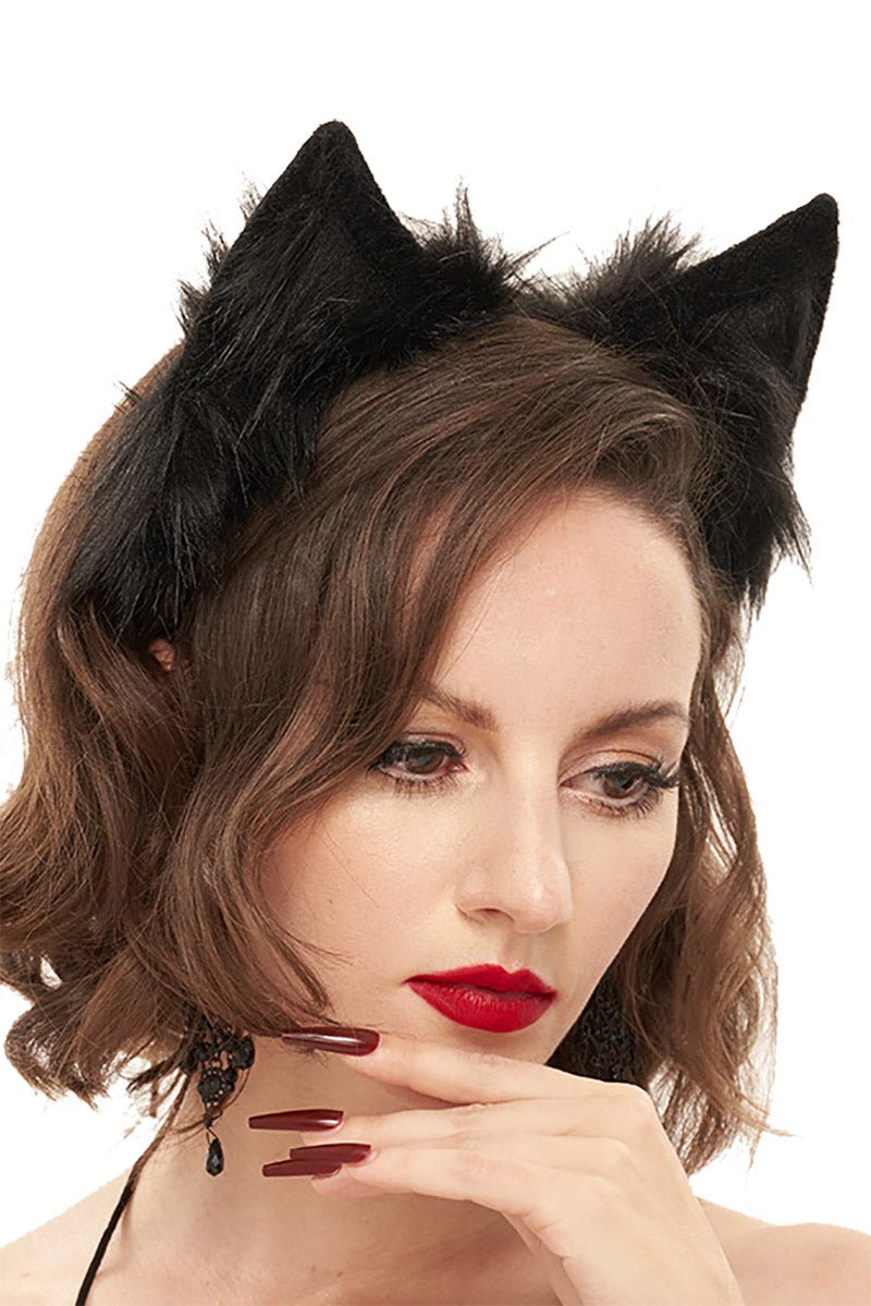 Creepy Cosplay Kitty Headband - hats & scarves & headwear - VampireFreaks - Devil Fashion