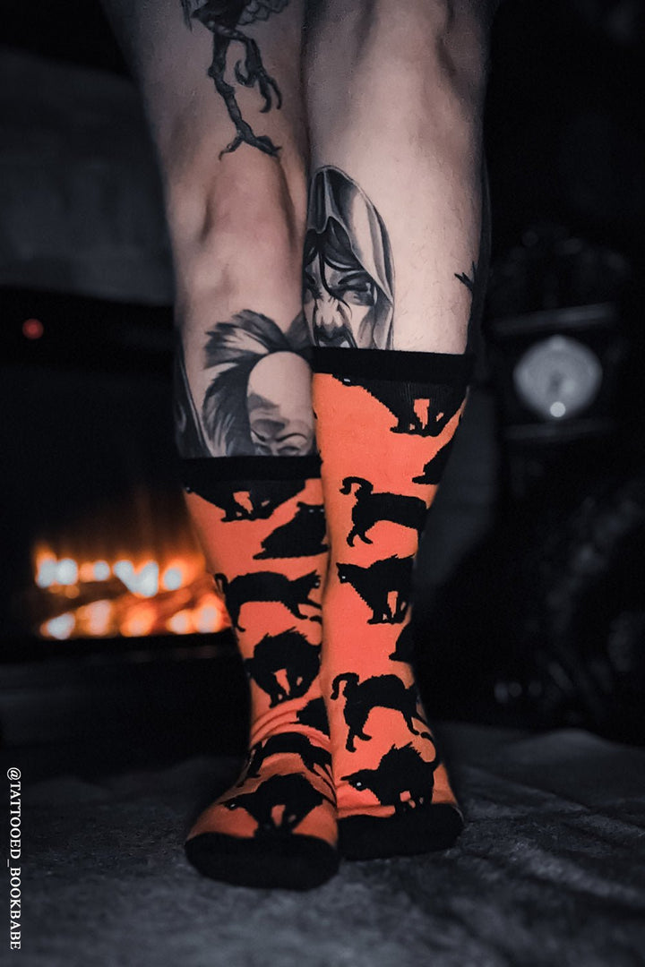 Creepy Crew Socks [Halloween Cats] - socks & stockings - VampireFreaks - VampireFreaks