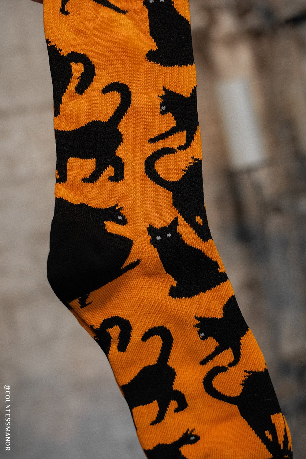 Creepy Crew Socks [Halloween Cats] - socks & stockings - VampireFreaks - VampireFreaks