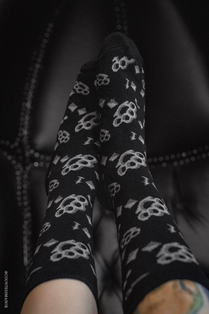 Creepy Crew Socks [Punk Piercings] - socks & stockings - VampireFreaks - VampireFreaks