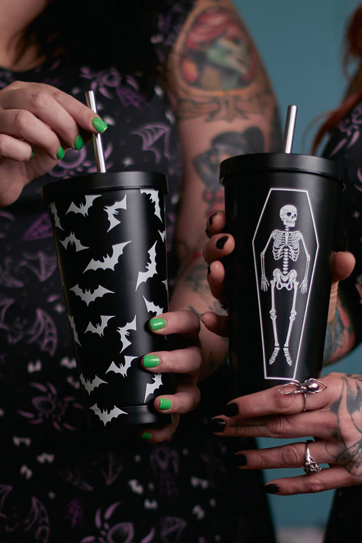 skeleton cold brew cup