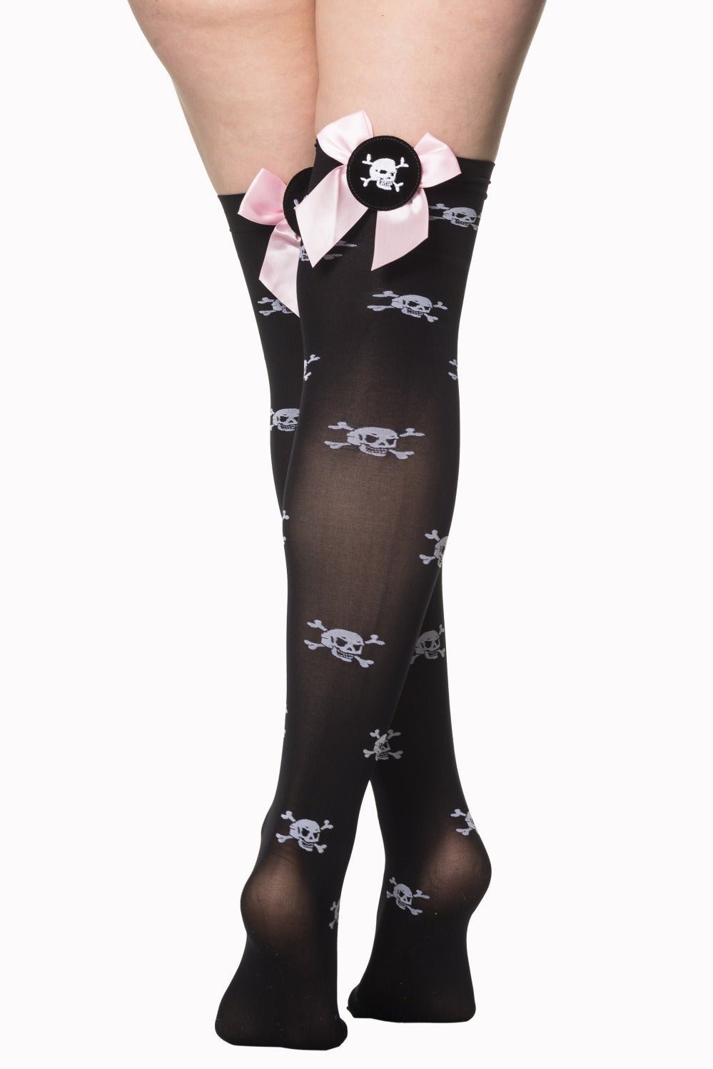 Creepy Cute Crossbone Stockings - socks & stockings - VampireFreaks - Banned Apparel / Lost Queen