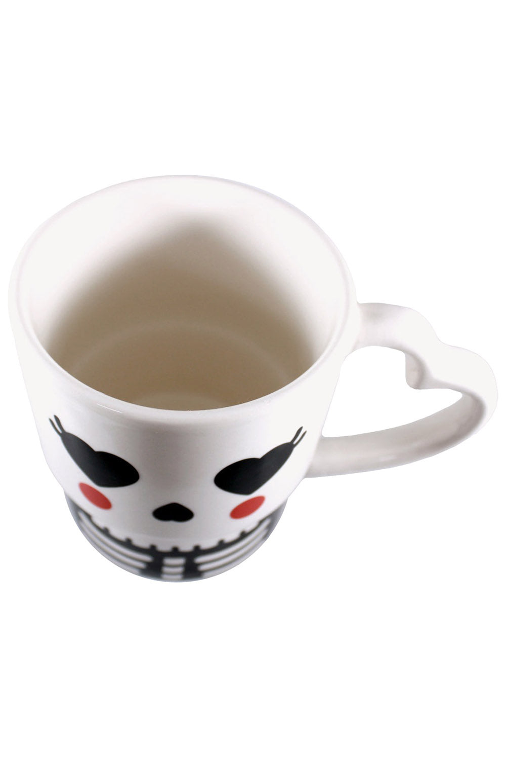 emo skeleton coffee cup