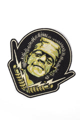 embroidered frankenstein monster patch by rock rebel
