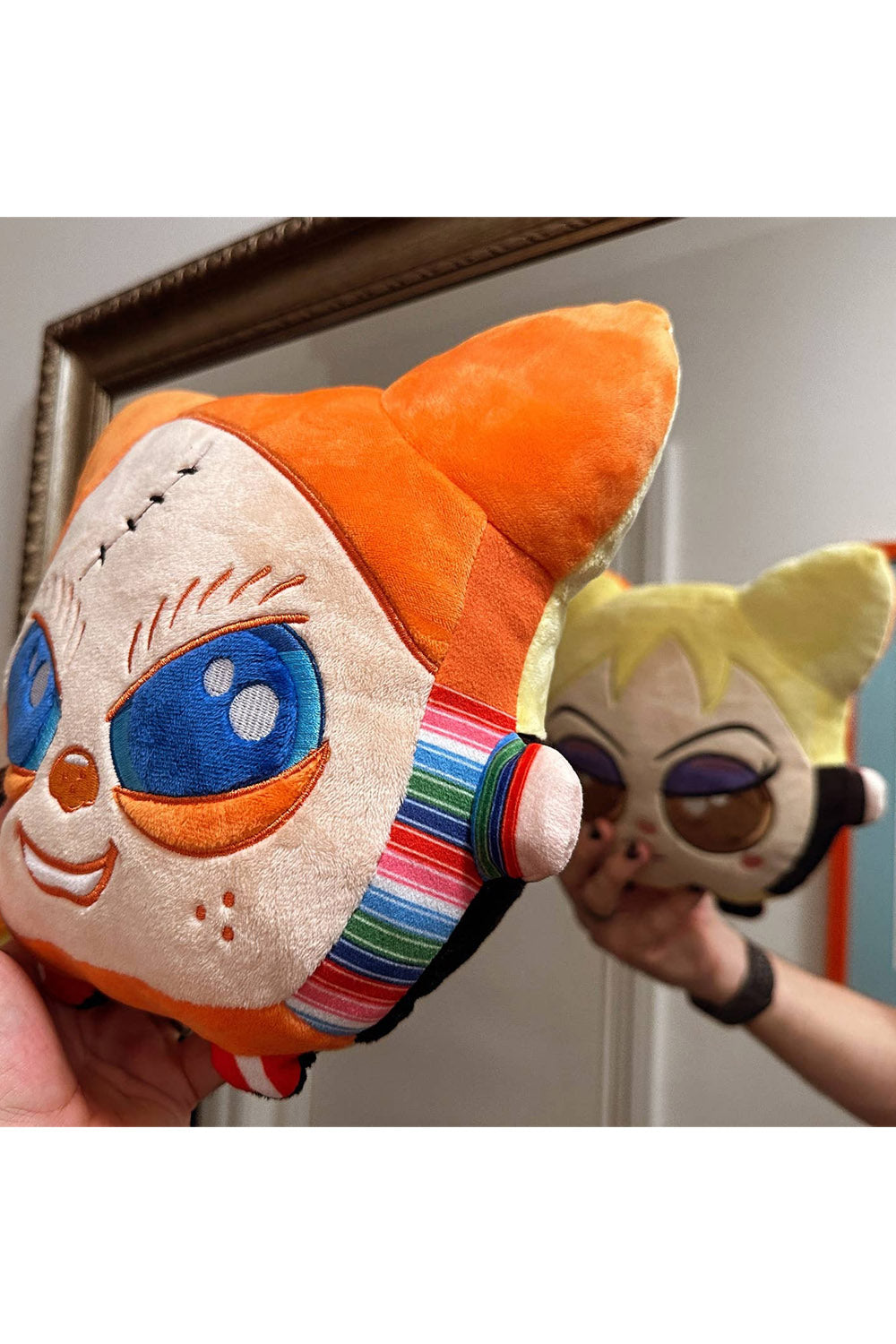 spooky cute monster cat plushie toy