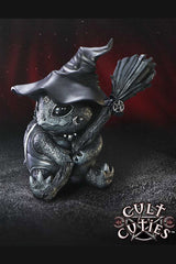 gothic witch turtle statue