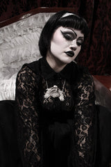 goth plague doctor pendent necklace