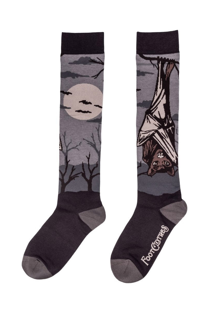 halloween knee-high bat socks
