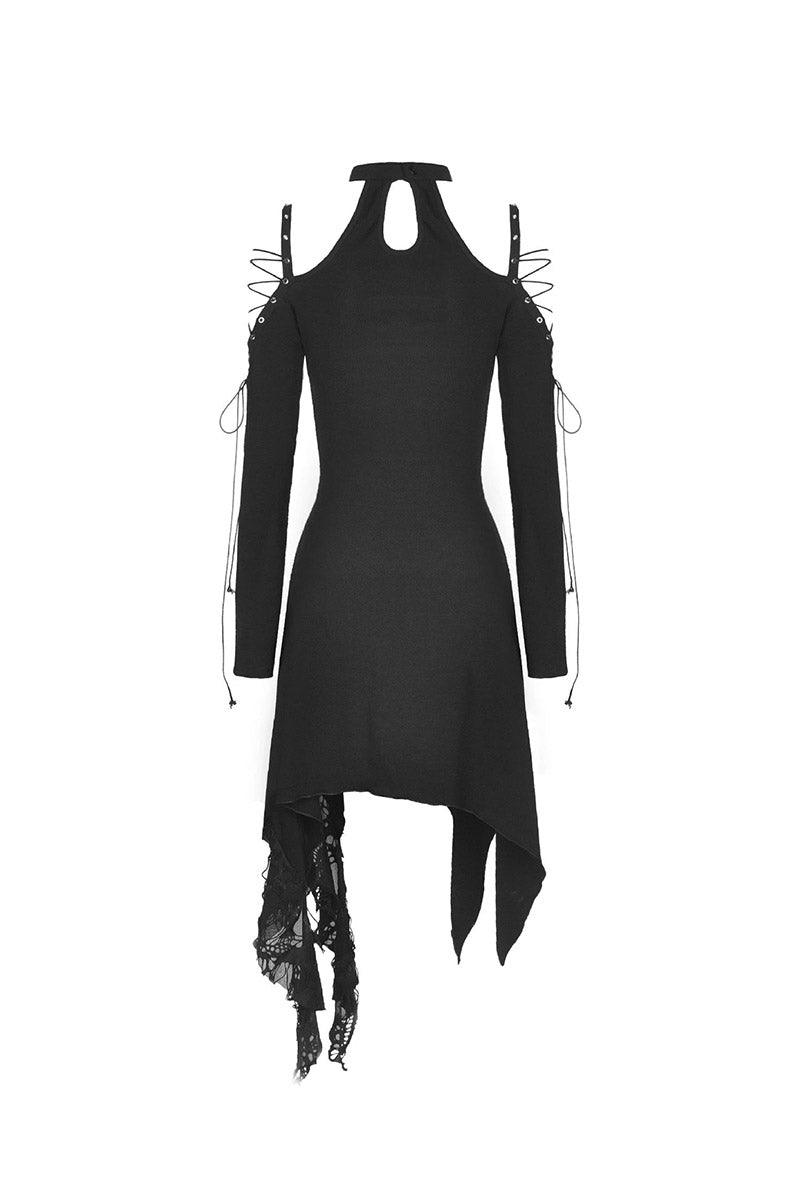 Crescent Moon Witch Distressed Dress - dresses - VampireFreaks - Dark In Love