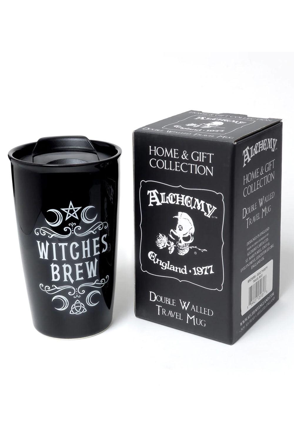 Crescent Witches Brew Double Walled Mug - housewares - VampireFreaks - Alchemy