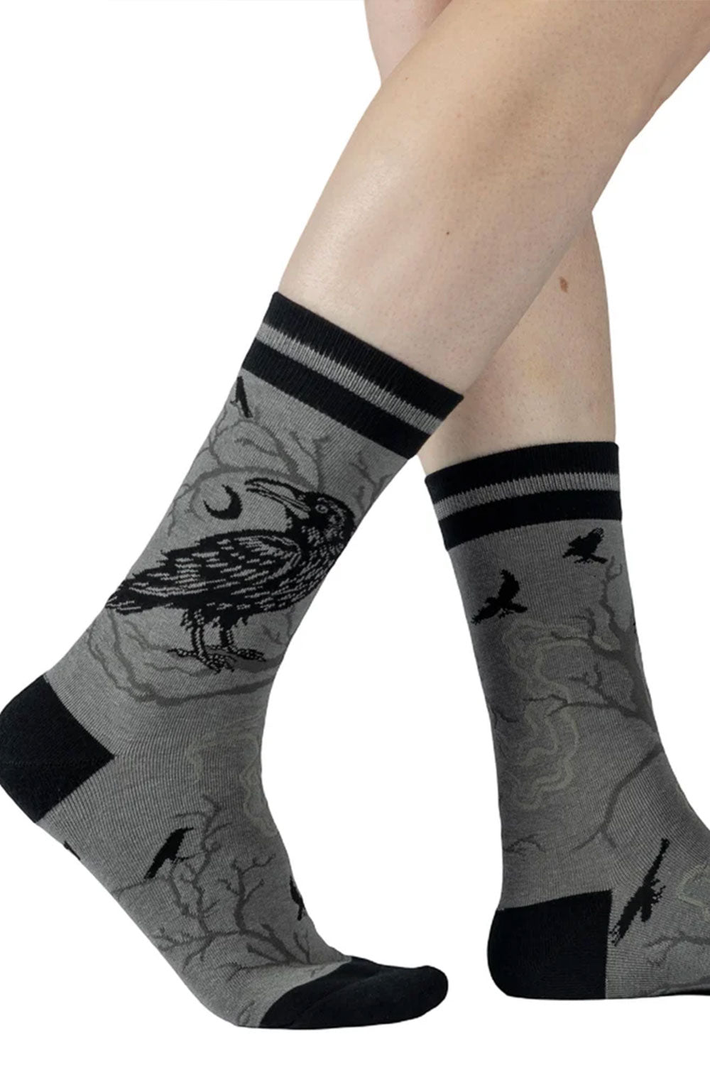 Foot Clothes crew socks with double terry toe and heel for durability