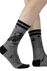 Foot Clothes crew socks with double terry toe and heel for durability