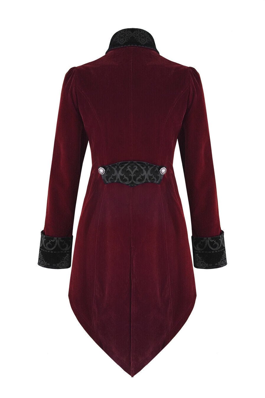 Crimson Blood Victorian Goth Coat - womens outerwear - VampireFreaks - Devil Fashion