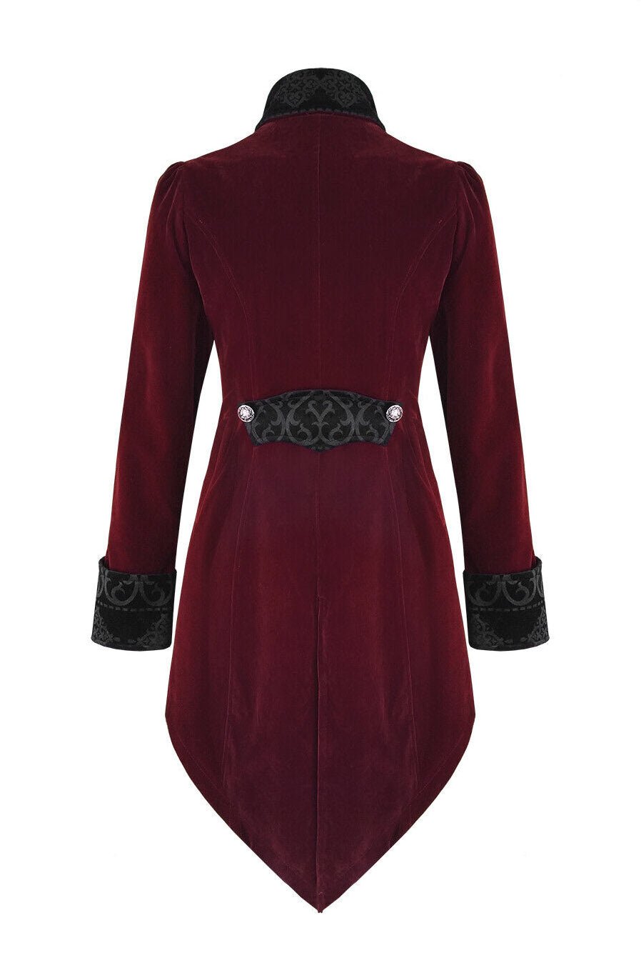 Crimson Blood Victorian Goth Coat - womens outerwear - VampireFreaks - Devil Fashion